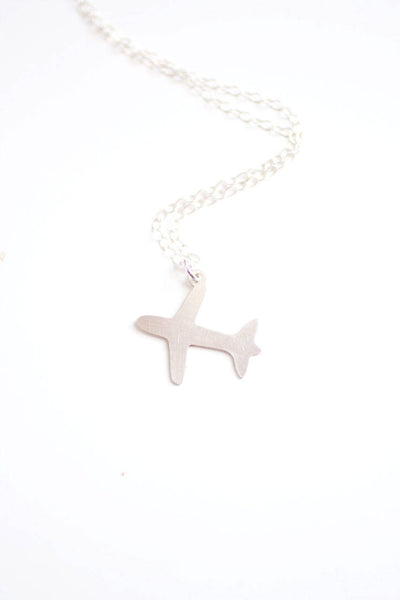 Tiny Airplane Necklace | Plane Necklace | Travel Necklace | Travel Jewelry | Airplane Jewelry | Gold Airplane Necklace |  Silver Airplane