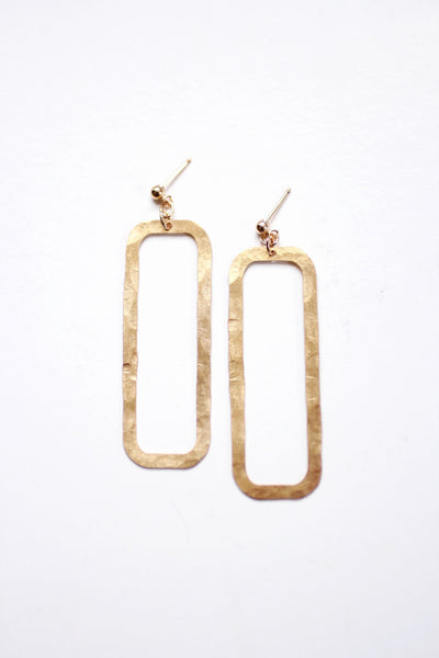 Rectangle Drop Earrings | Rectangle Earrings | Geometric Earrings | Statement Earrings | Statement Jewelry | Minimalist Earrings