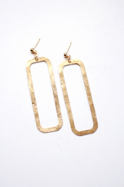 Rectangle Drop Earrings | Rectangle Earrings | Geometric Earrings | Statement Earrings | Statement Jewelry | Minimalist Earrings