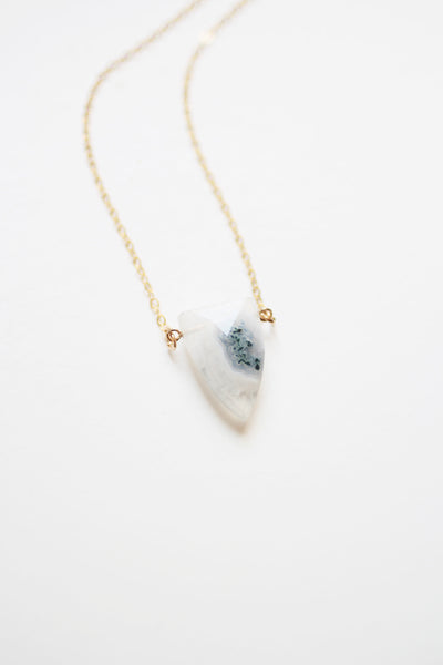 Triangle Spear Solar Quartz Necklace | Solar Quartz Jewelry | 14k Gold Fill Necklace | Sterling Silver | Gemstone Necklace | Stone Necklace
