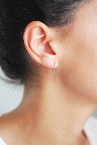Mini Arc Minimalist Wire Earrings