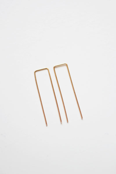 Square Minimalist Wire Earrings