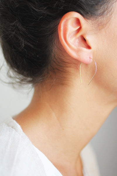 Horseshoe Minimalist Wire Earrings