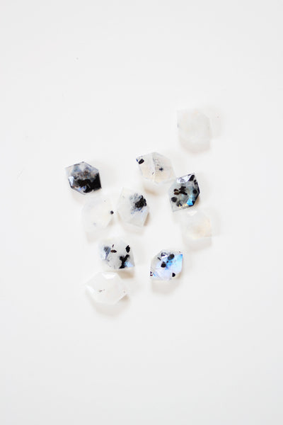 Hexagon Moonstone Necklace | Moonstone Jewelry | 14k Gold Fill Necklace | Sterling Silver | Gemstone Necklace | Stone Necklace