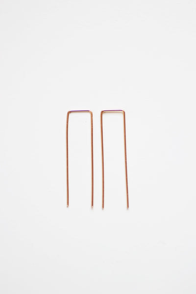 Square Minimalist Wire Earrings