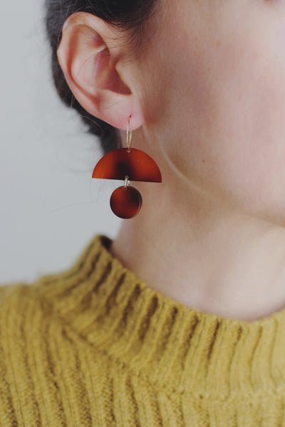 Totem Shape Acrylic Earrings | Totem Earrings | Geometric Earrings | Minimalist Earrings | Modern Jewelry | Acrylic Earrings