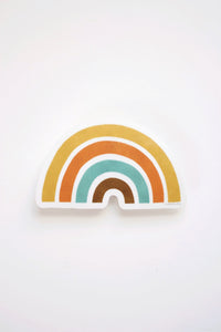 Rainbow 70s Tones Vinyl Sticker | Nature Sticker | Rainbow Sticker | Vinyl Sticker | Water Bottle Sticker | Laptop Sticker Decal