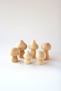 Wooden Mushroom Set | DIY Kit | Craft Kit | Mushroom Decor | Minimalist Decor | Nature Decor | Cottagecore Decor