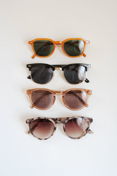 Classic Vintage Style Semi-Rimless Polarized Sunglasses