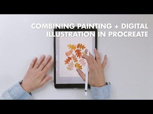 Combining Painting + Digital Illustration In Procreate App