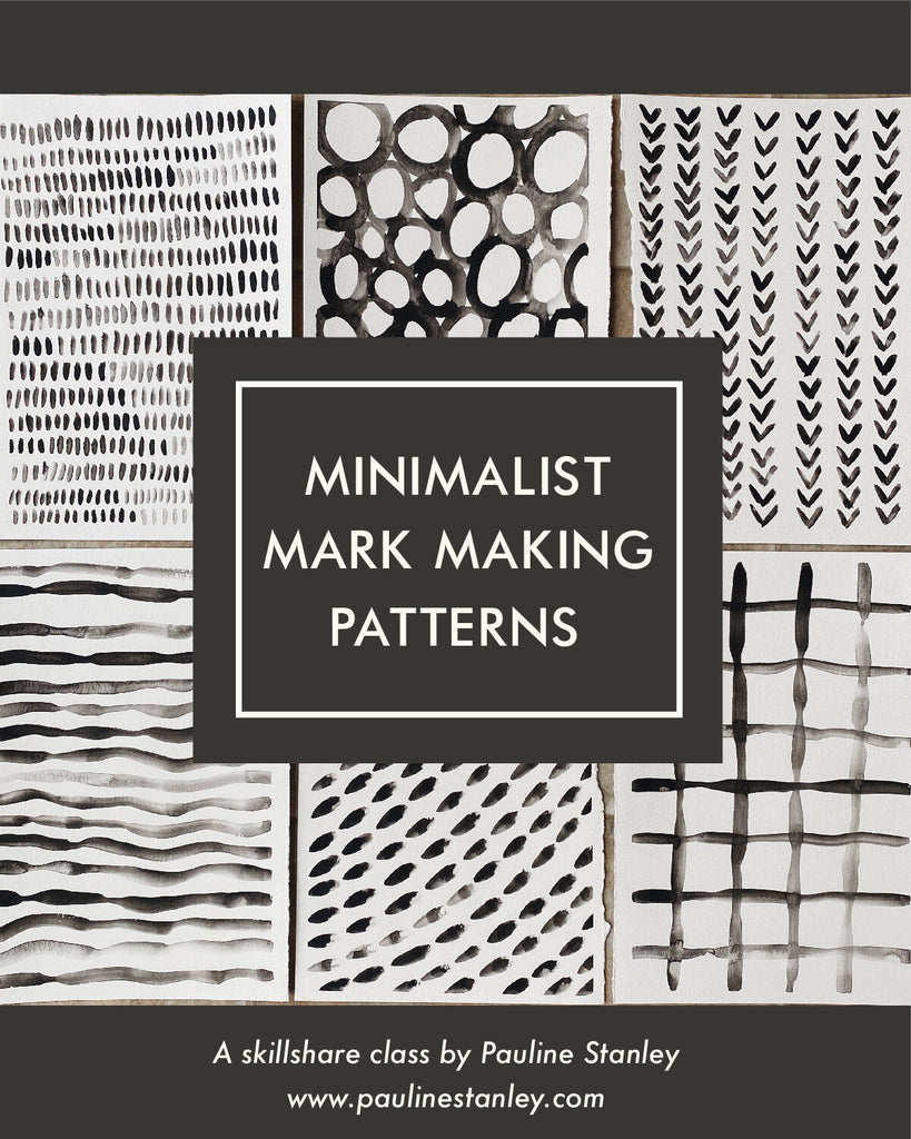 New Online Art Class - Minimalist Mark Making Patterns