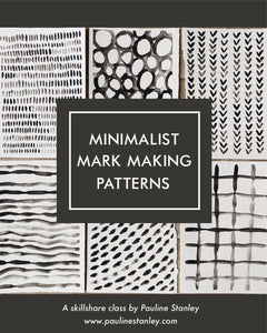 New Online Art Class - Minimalist Mark Making Patterns