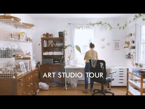 Art Studio / Creative Work Space Tour On Youtube