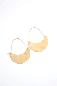 Crescent Hoop Earrings