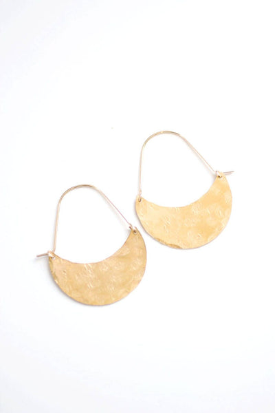 Crescent Hoop Earrings