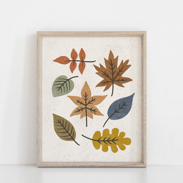 Autumn Leaves #1 Wall Art Print - Multicolor