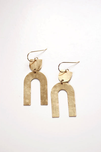 Geo Tab Arch Earrings