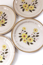 Load image into Gallery viewer, Vintage Plate With Flowers - Japanese Stoneware | Vintage Plate Set | Vintage Flower Plate | Vintage Plate Display | Vintage Plate Wall