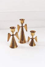 Load image into Gallery viewer, Vintage Brass Angels Candle Stick Holder Set | Vintage Candle Holder | Vintage Christmas Decor | Mid Century Decor | Minimalist Decor