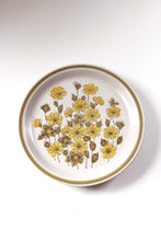 Load image into Gallery viewer, Vintage Plate With Flowers - Japanese Stoneware | Vintage Plate Set | Vintage Flower Plate | Vintage Plate Display | Vintage Plate Wall