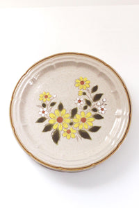 Vintage Plate With Flowers - Japanese Stoneware | Vintage Plate Set | Vintage Flower Plate | Vintage Plate Display | Vintage Plate Wall