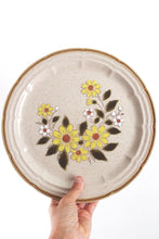 Load image into Gallery viewer, Vintage Plate With Flowers - Japanese Stoneware | Vintage Plate Set | Vintage Flower Plate | Vintage Plate Display | Vintage Plate Wall