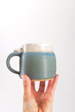 Load image into Gallery viewer, Vintage Studio Pottery Hand Thrown Coffee Mug Set - Teal Stoneware