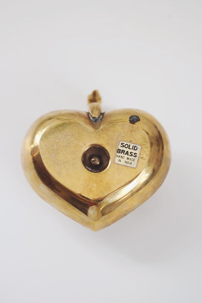 Vintage Brass Heart Swan Candle Holder | Vintage Candle Holder | Vintage Decor | Mid Century Decor | Brass Candle Holder | Heart Candle