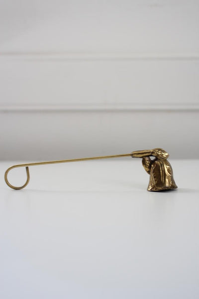 Vintage Brass Flower Candle Snuffer | Vintage Candle Snuffer | Vintage Decor | Mid Century Decor | Brass Candle Snuffer