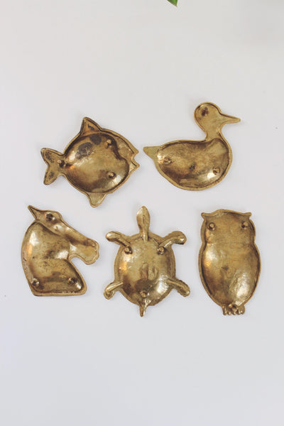 Vintage Brass Animal Trinket Dish | Vintage Trinket Dish | Vintage Decor | Mid Century Decor | Brass Trinket Dish | Brass Tray