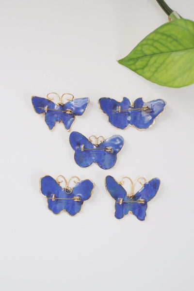 Vintage Cloisonné Enamel Butterfly Pin Brooch | Vintage Butterfly Brooch | Vintage Jewelry | Vintage Enamel Pin | Sold Individually