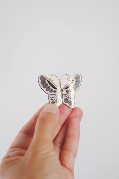 Vintage Cloisonné Enamel Butterfly Pin Brooch | Vintage Butterfly Brooch | Vintage Jewelry | Vintage Enamel Pin | Sold Individually