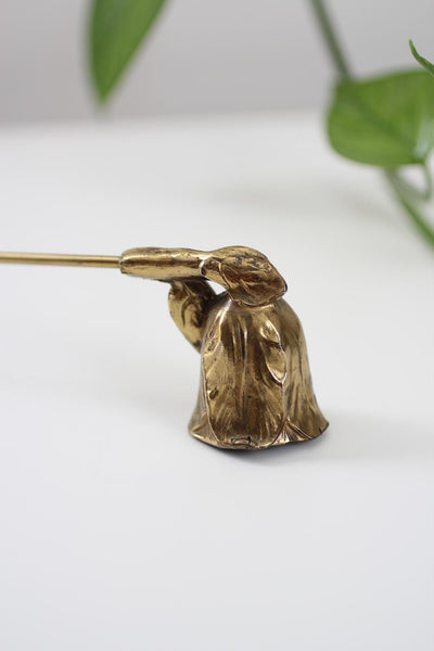 Vintage Brass Flower Candle Snuffer | Vintage Candle Snuffer | Vintage Decor | Mid Century Decor | Brass Candle Snuffer