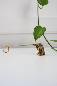 Vintage Brass Flower Candle Snuffer | Vintage Candle Snuffer | Vintage Decor | Mid Century Decor | Brass Candle Snuffer