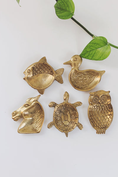 Vintage Brass Animal Trinket Dish | Vintage Trinket Dish | Vintage Decor | Mid Century Decor | Brass Trinket Dish | Brass Tray