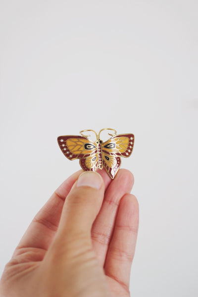 Vintage Cloisonné Enamel Butterfly Pin Brooch | Vintage Butterfly Brooch | Vintage Jewelry | Vintage Enamel Pin | Sold Individually
