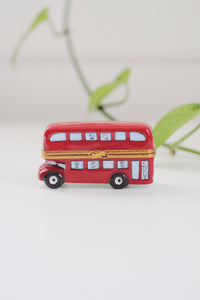 Vintage Limoges Double Decker Bus Trinket Box | Vintage Trinket Box | Vintage Limoges | Limoges Trinket Box | NOS New Old Stock
