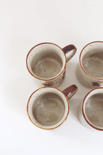 Vintage Coffee Mug - Speckled Owl Stoneware