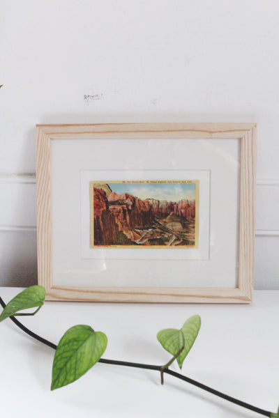Vintage Postcard with Framing Options Zion Florida Rockies | Sold Individually