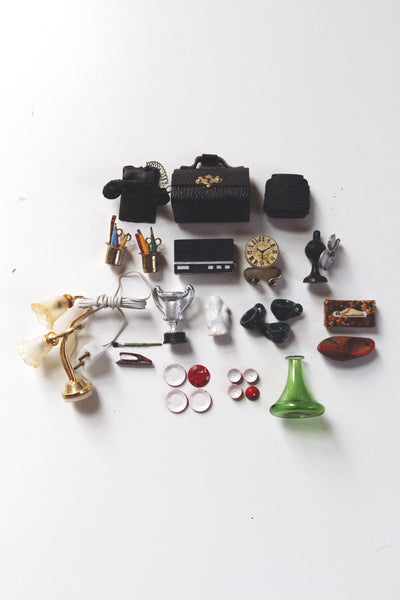 Vintage Dollhouse Miniature Furniture Collection