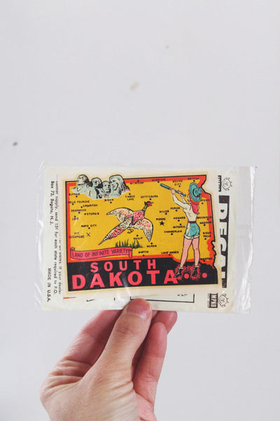 Vintage State Decal with Framing Options New York Oregon Virginia