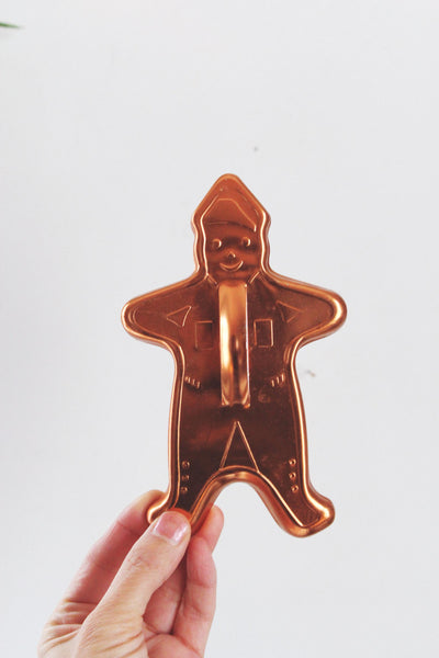 Vintage Copper Tone Cookie Cutter Christmas Animals | Sold Individually