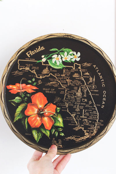 Vintage State Souvenir Tray Florida Arkansas Wyoming | Sold Individually