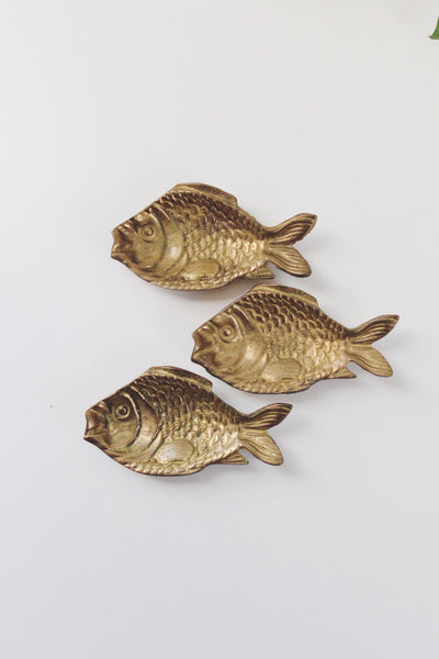 Vintage Brass Fish Trinket Dish | Sold Individually