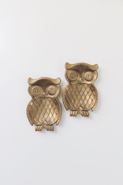 Vintage Brass Owl Trinket Dish | Sold Individually