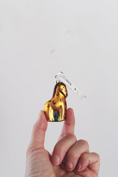 Vintage Mercury Glass Hand Painted Animal Christmas Ornaments Dept 56 Czech Republic NWT 1.5" | Sold Individually