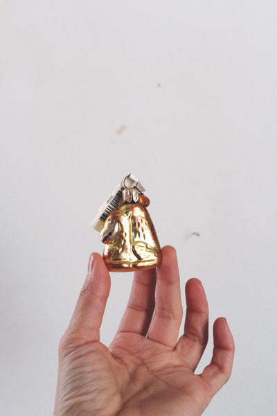 Vintage Mercury Glass Hand Painted Animal Christmas Ornaments Dept 56 Czech Republic NWT 1.5" | Sold Individually