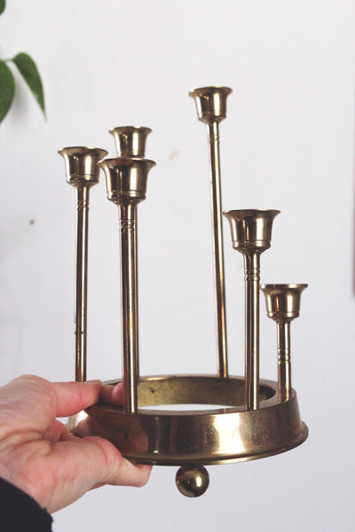 Vintage Brass Candle Holder Collection 1
