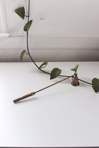 Vintage Brass Bell Candle Snuffer Large | Vintage Candle Snuffer | Vintage Decor | Mid Century Decor | Brass Candle Snuffer