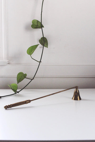 Vintage Brass Bell Candle Snuffer Large | Vintage Candle Snuffer | Vintage Decor | Mid Century Decor | Brass Candle Snuffer